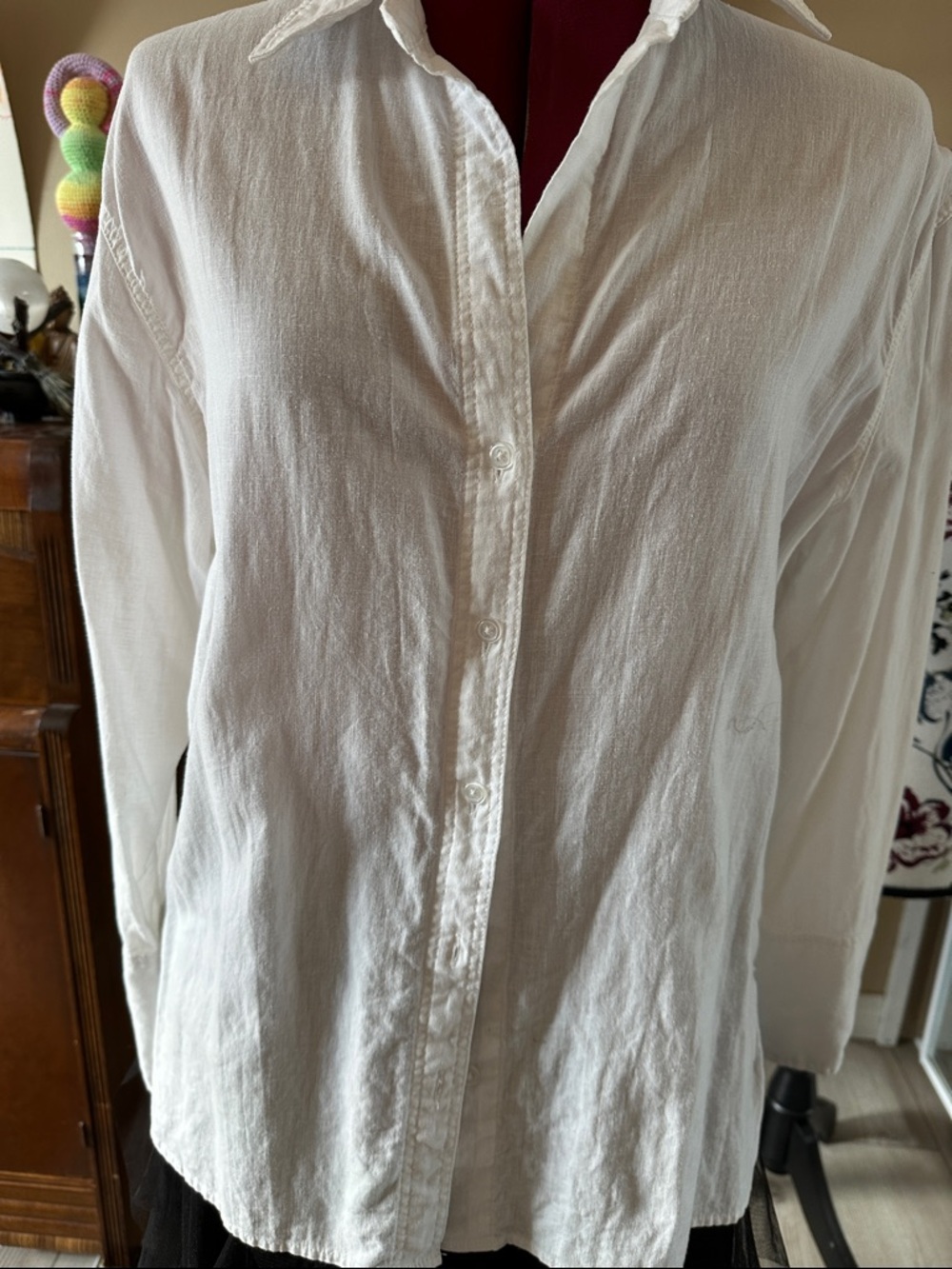 Classic White Button-Up Shirt